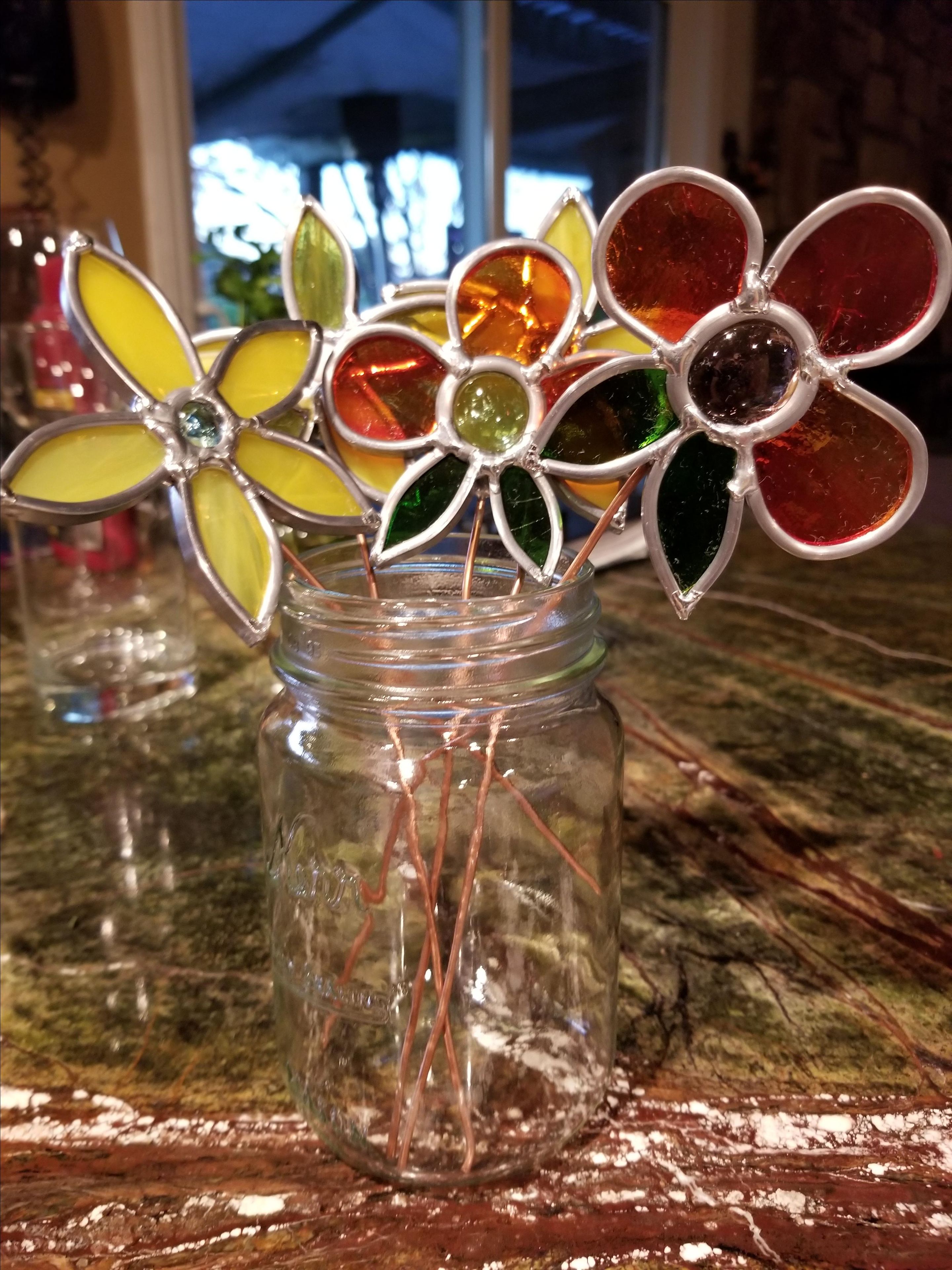 Stained Glass Flower 3
