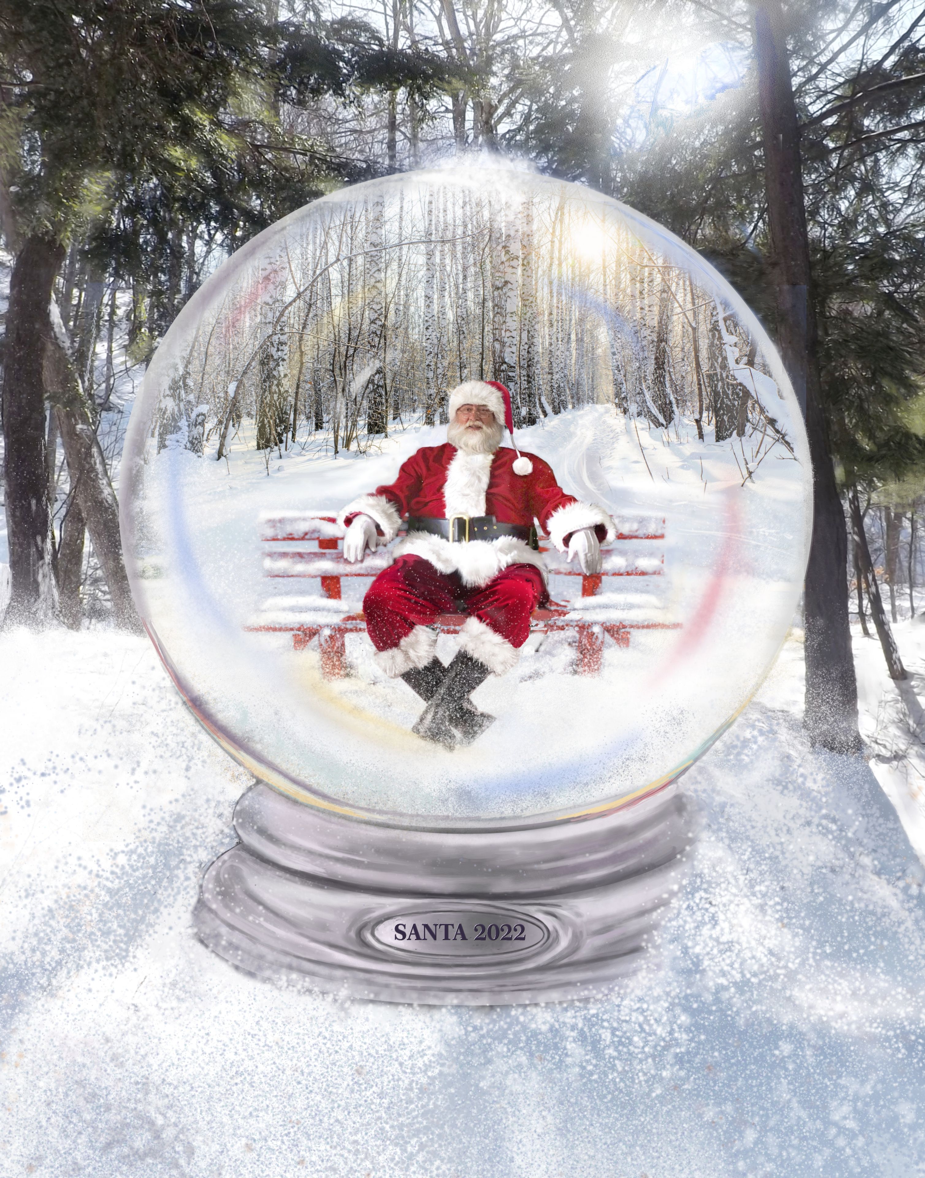 Snow Globe Artwork Custom Portrait Painting Of Your Family, Home Or Pet 3 