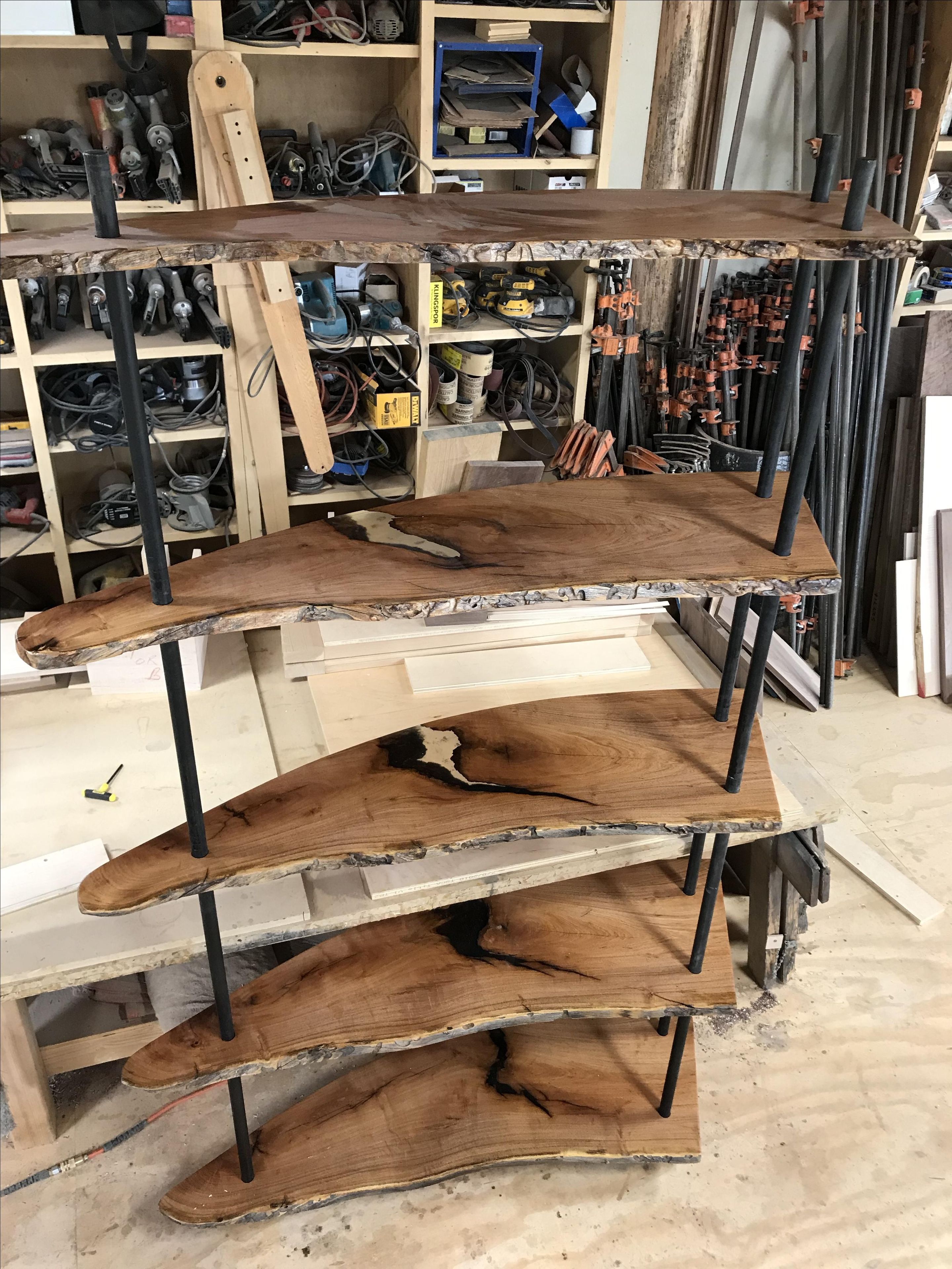 Mesquite Live Edge Bookcase 1