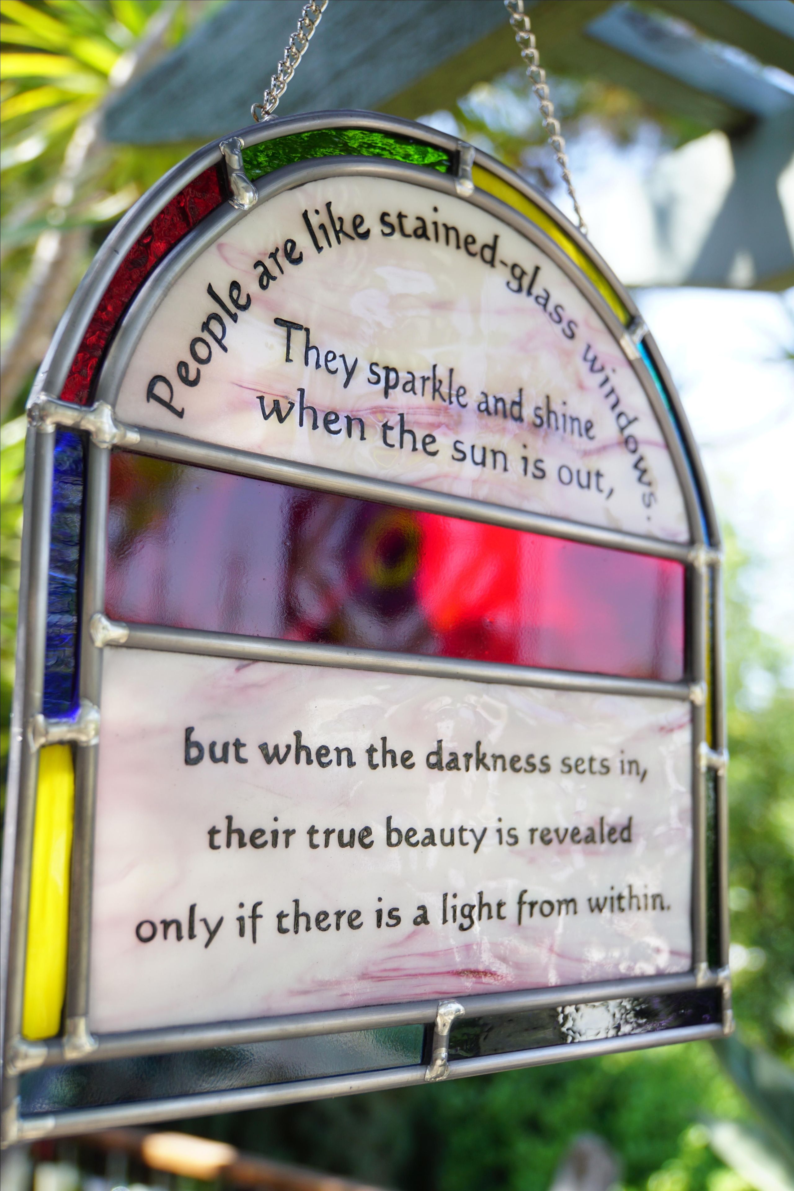 Suncatcher With Lettering 2 