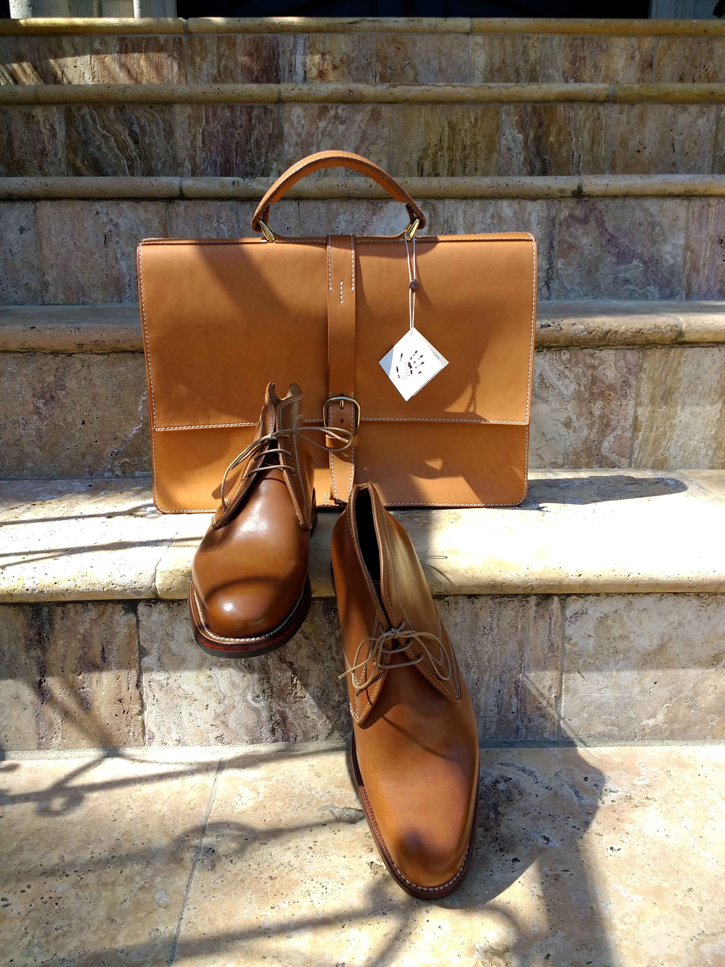 Handcrafted Tuscan Leather Briefcase 6