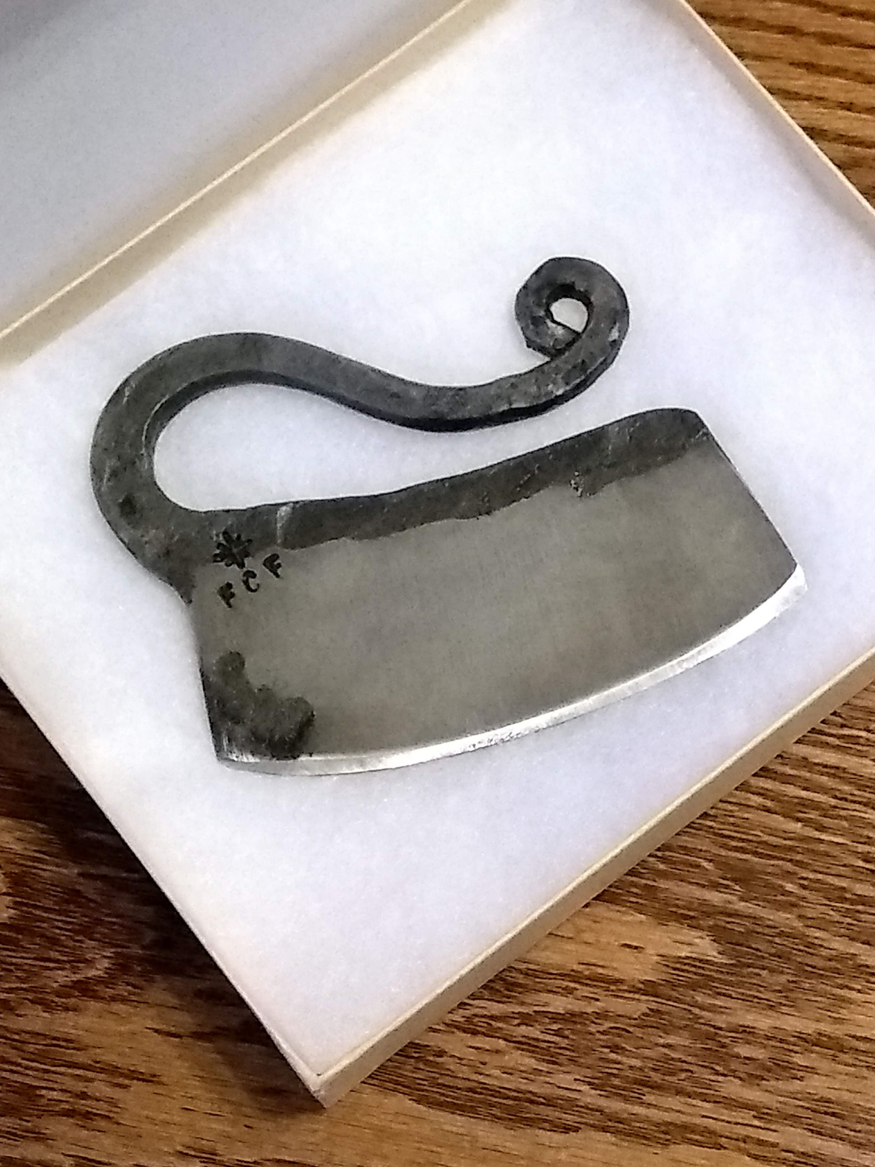Firecreekforge.Com Hand Forged Ulu Knife Herb Chopper Cheese Knife From Upcycled 2 