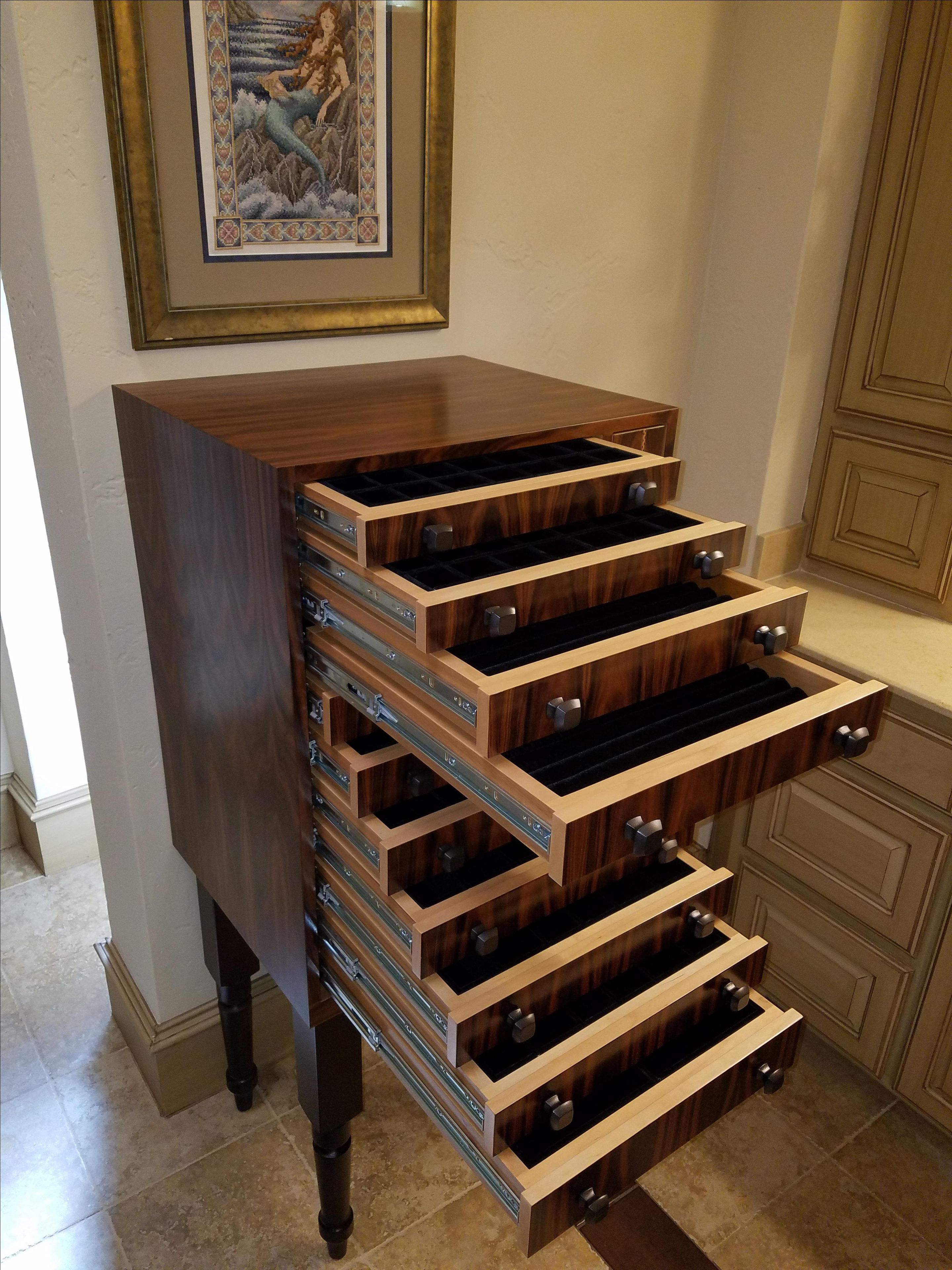 Jewelry Cabinet Storage - 24" Wide X 20" Deep X 48" Tall 3