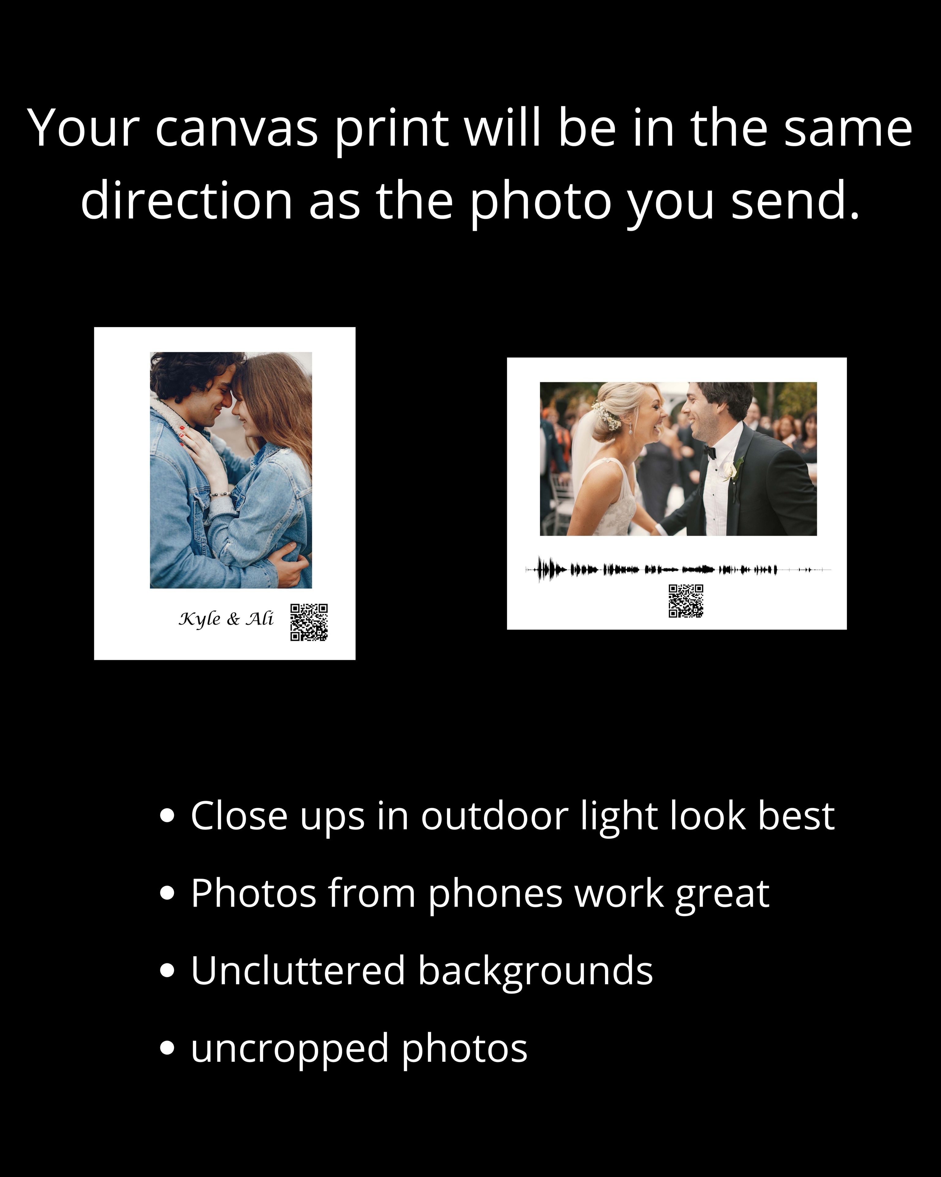 Voice Recording Gift, Qr Code Sign, Sympathy Gift, Wood Framed With Photo, Personalized In Memory 2