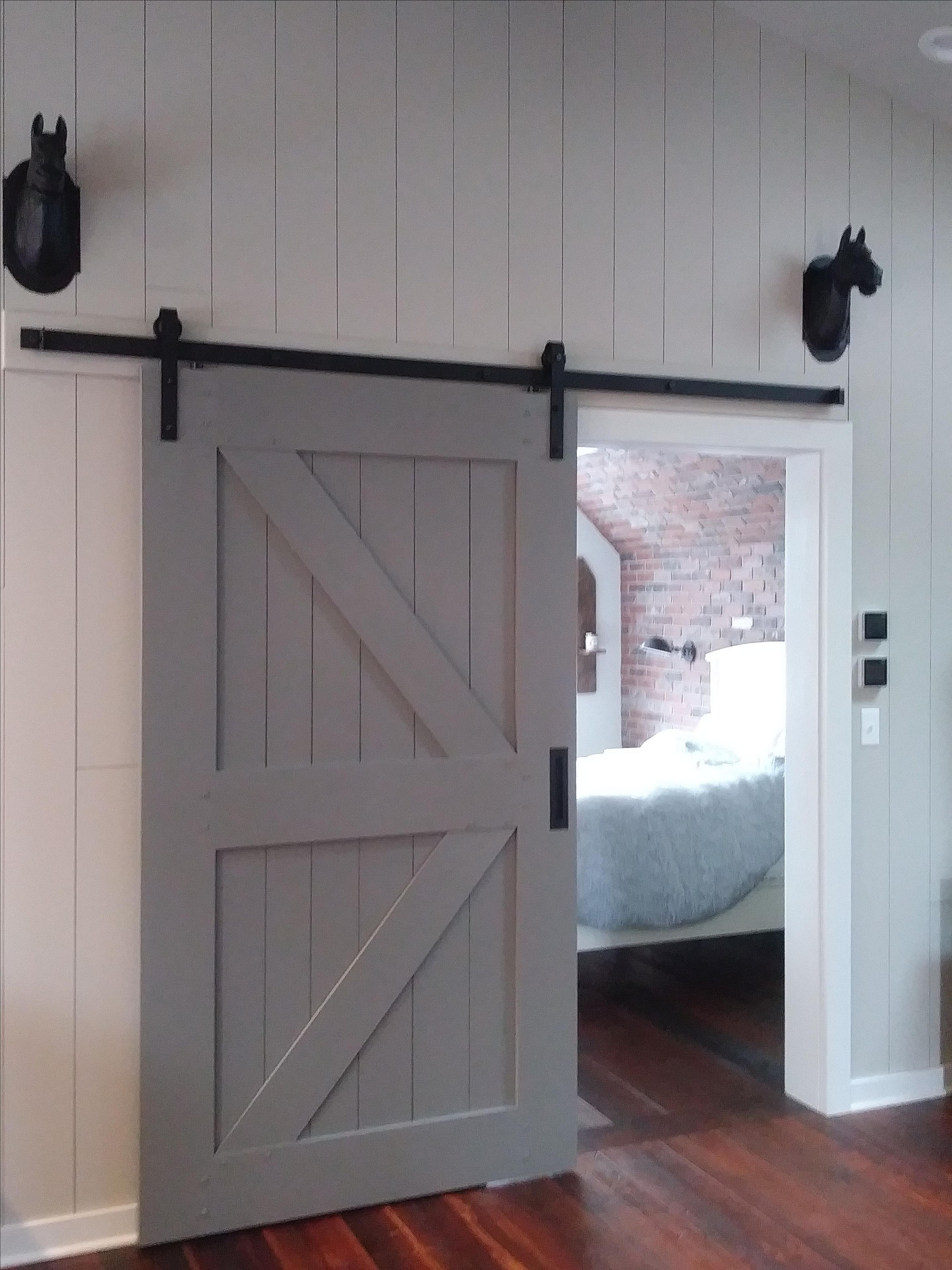 Hand Built Custom Door With Identical Bar Cabinet