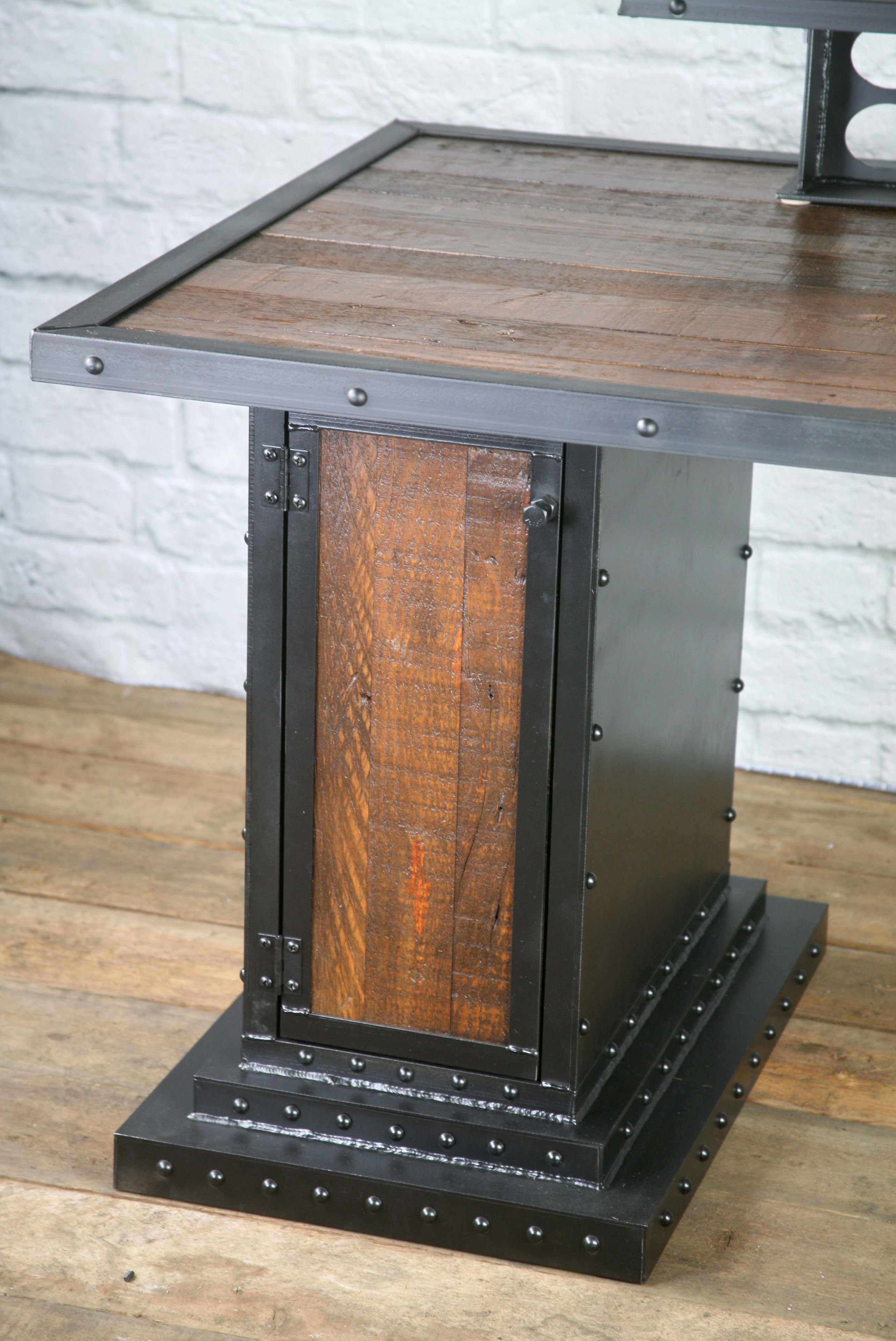 Modern Industrial Computer Desk, Reclaimed Wood Desk, Work Station, Vintage Desk, Executive Desk 4 