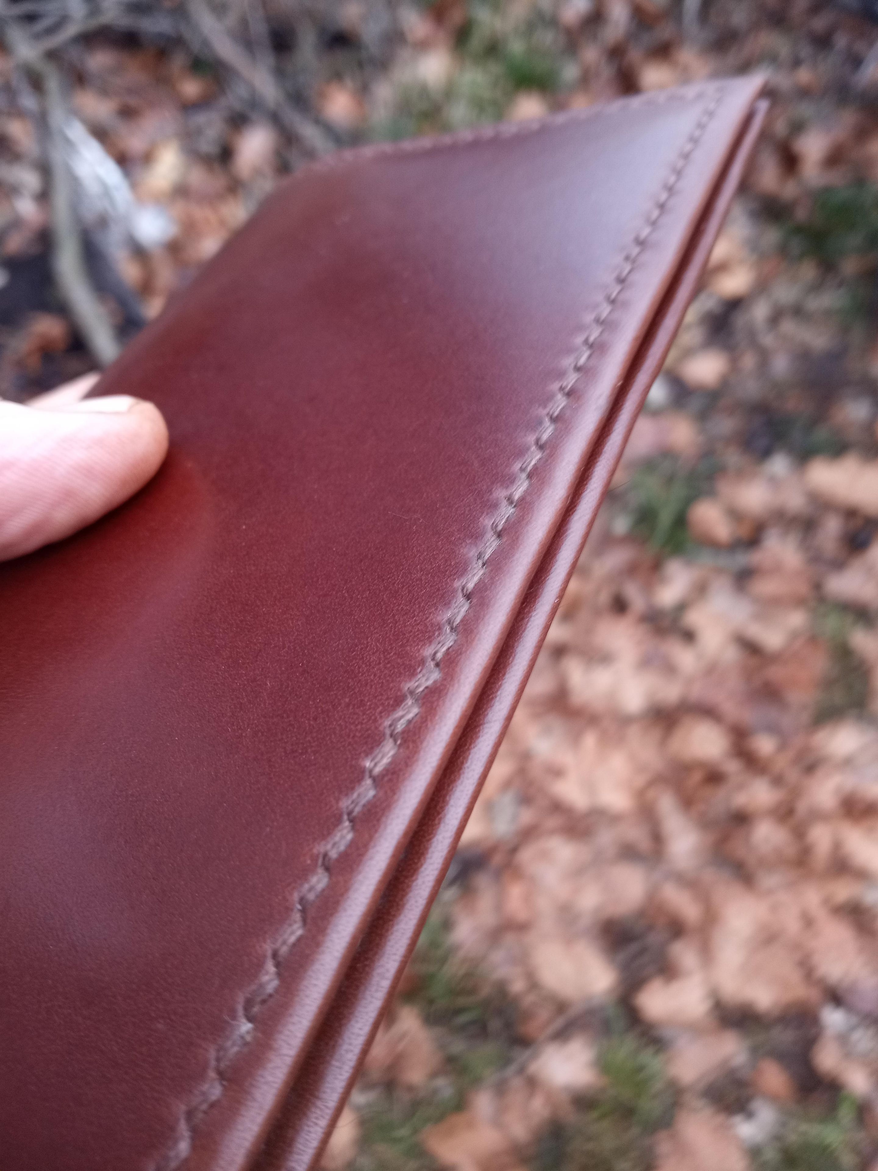 Italian Leather Checkbook 3 