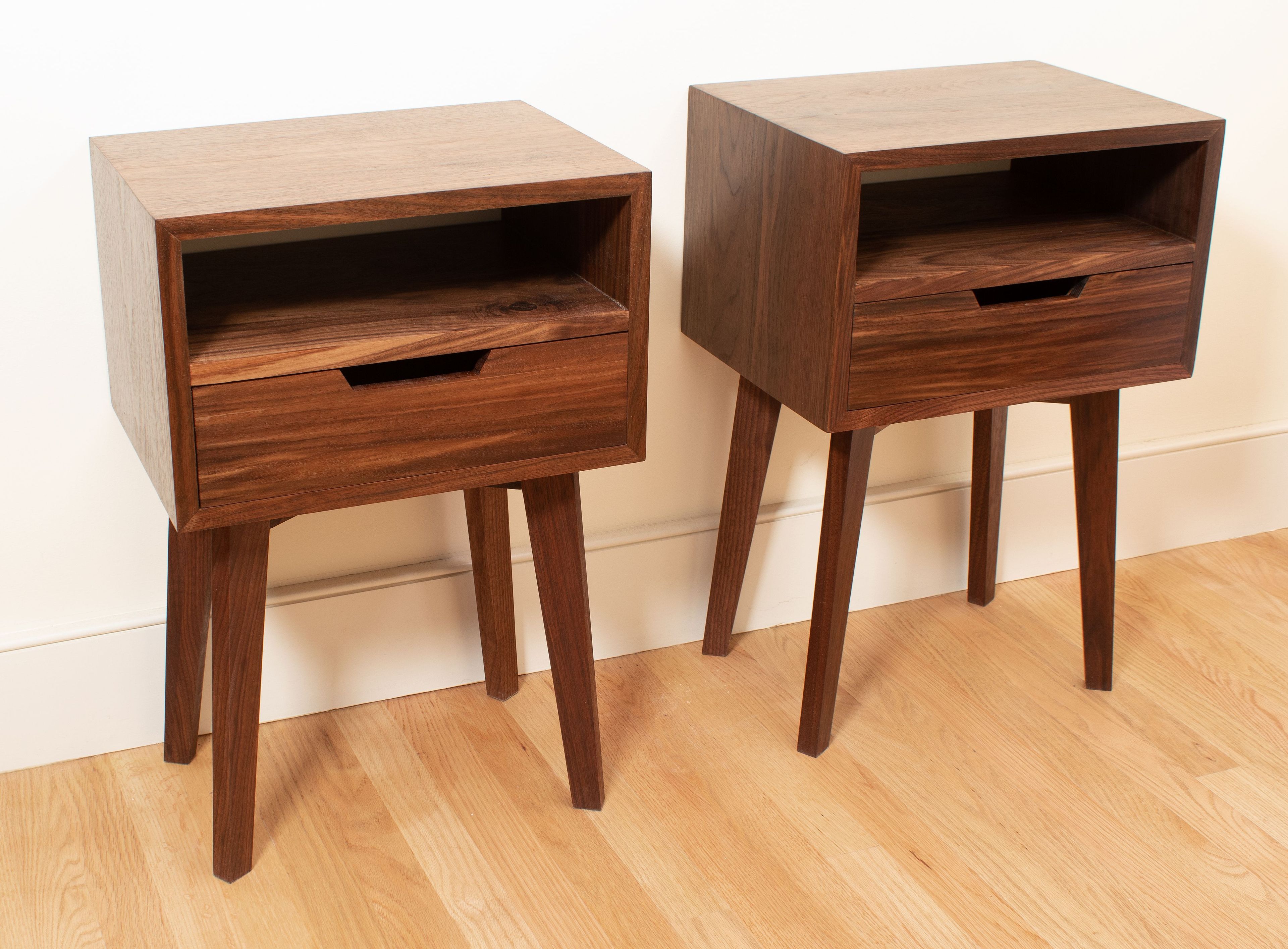MID CENTURY MODERN SKEWED LEG WATERFALL TABLE 4