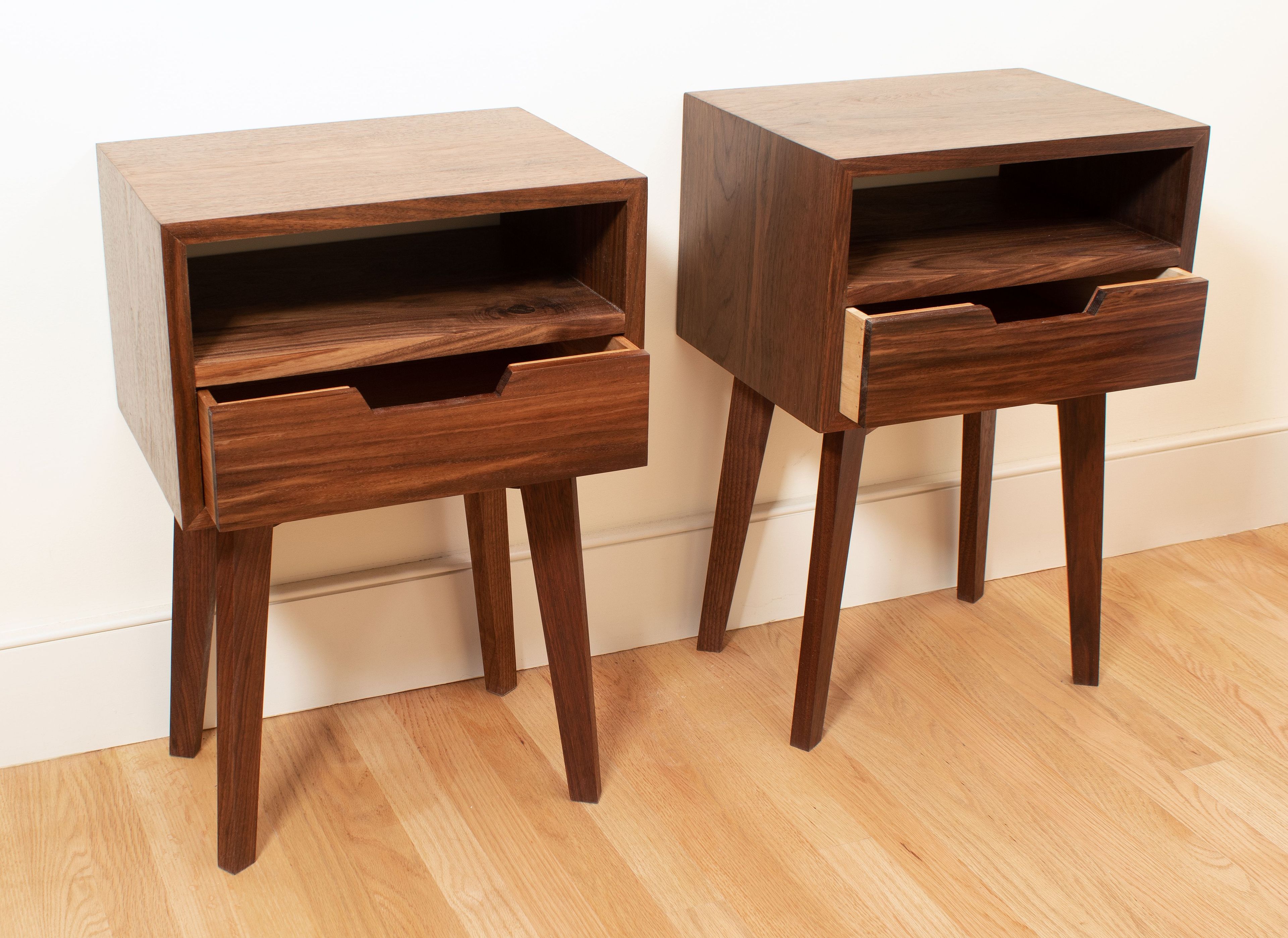 MID CENTURY MODERN SKEWED LEG WATERFALL TABLE 3